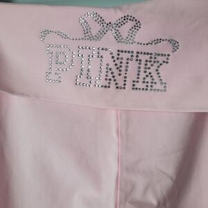 Love shack fancy x PINK Cotton BLING foldover flare legging